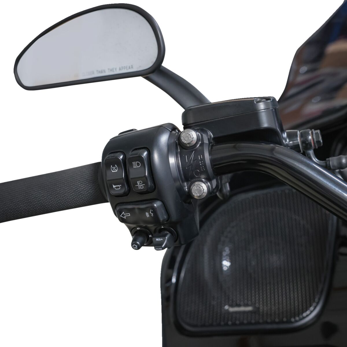 THRASHIN SUPPLY CO Speedway Perch Clamp - Black TSC-2803-1