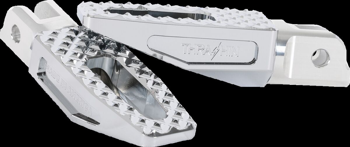 THRASHIN SUPPLY CO FOOTPEGS P-54 SLIM 1.375" FRONT M8 SOFTAIL CHROME TSC-2021-3-SF