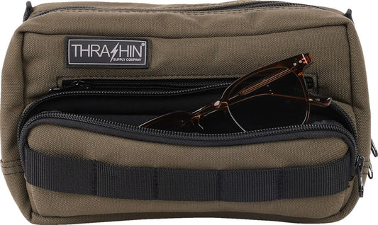 THRASHIN SUPPLY CO BAG HANDLEBAR TSC PLUS GREEN THB-0010