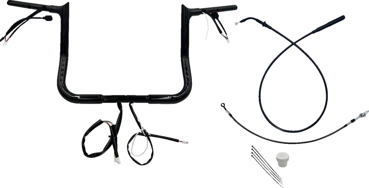 FAT BAGGERS INC HANDLEBAR KIT 12" FLHX/SE 23-24 1.25 POINTED TOP BLACK 949012-B