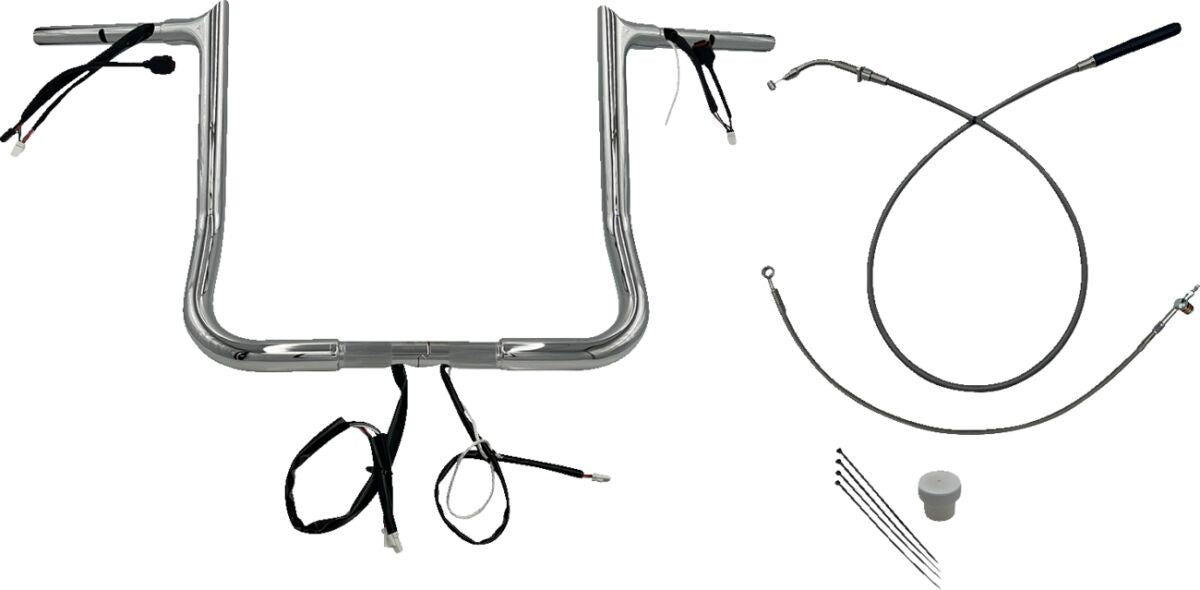 FAT BAGGERS INC HANDLEBAR KIT 14" FLHX/SE 23-24 1.25 POINTED TOP CHROME 949014