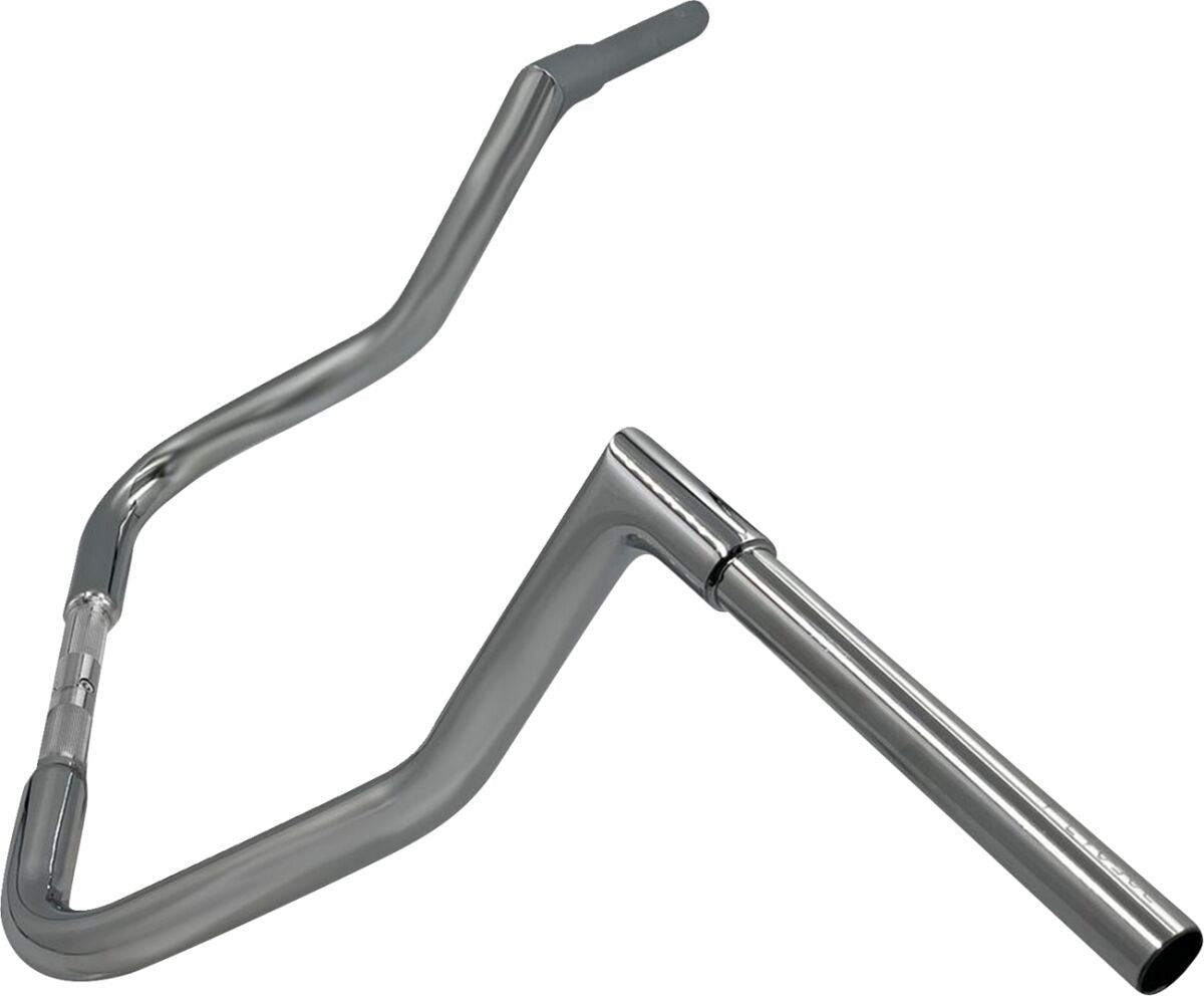 FAT BAGGERS INC EZ Install Reduced Reach Flat Top Handlebar - 1-1/4" x 13" - Chrome 705013