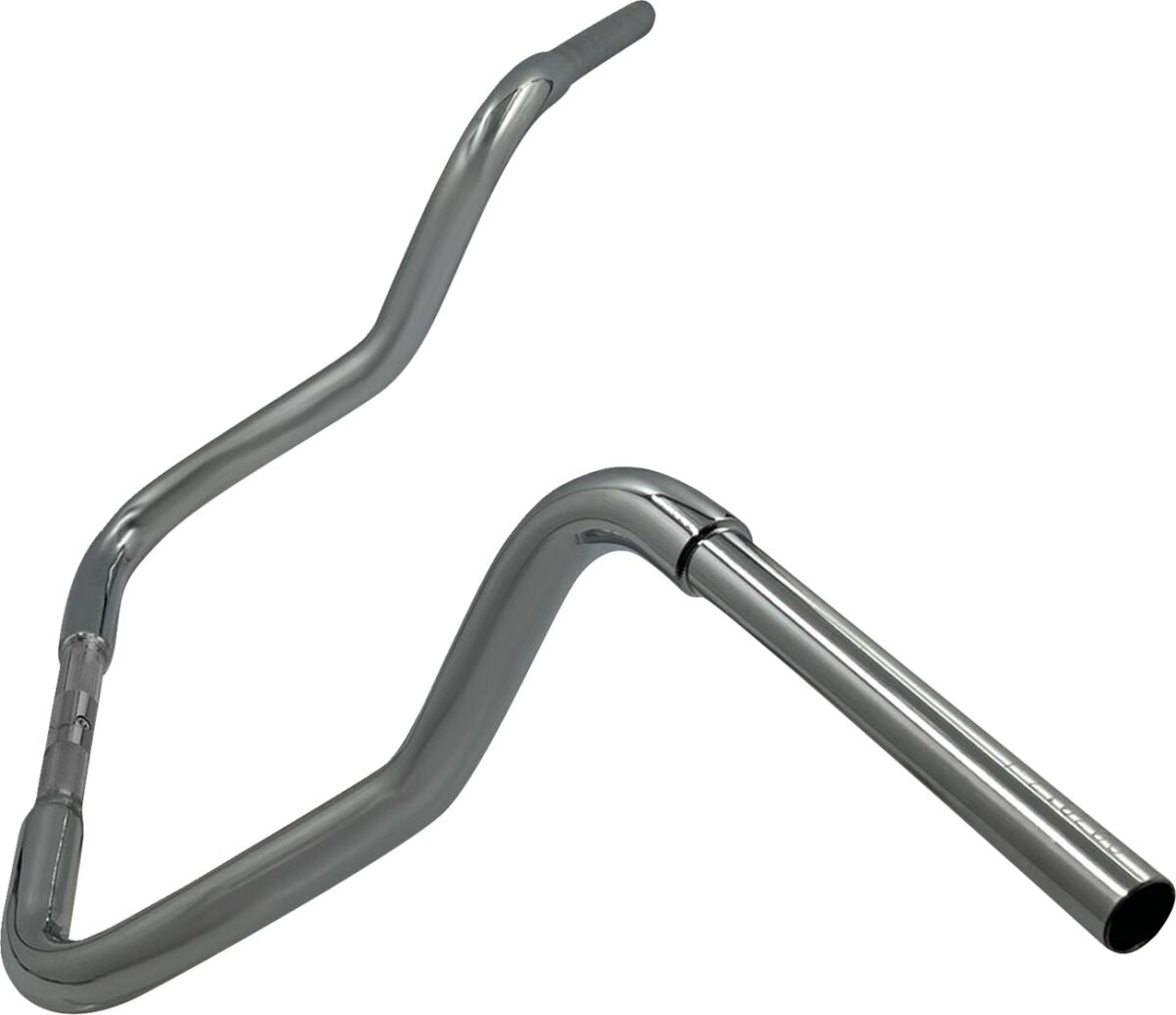 FAT BAGGERS INC EZ Install Reduced Reach Round Top Handlebar - 1-1/4" x 13" - Chrome 903013