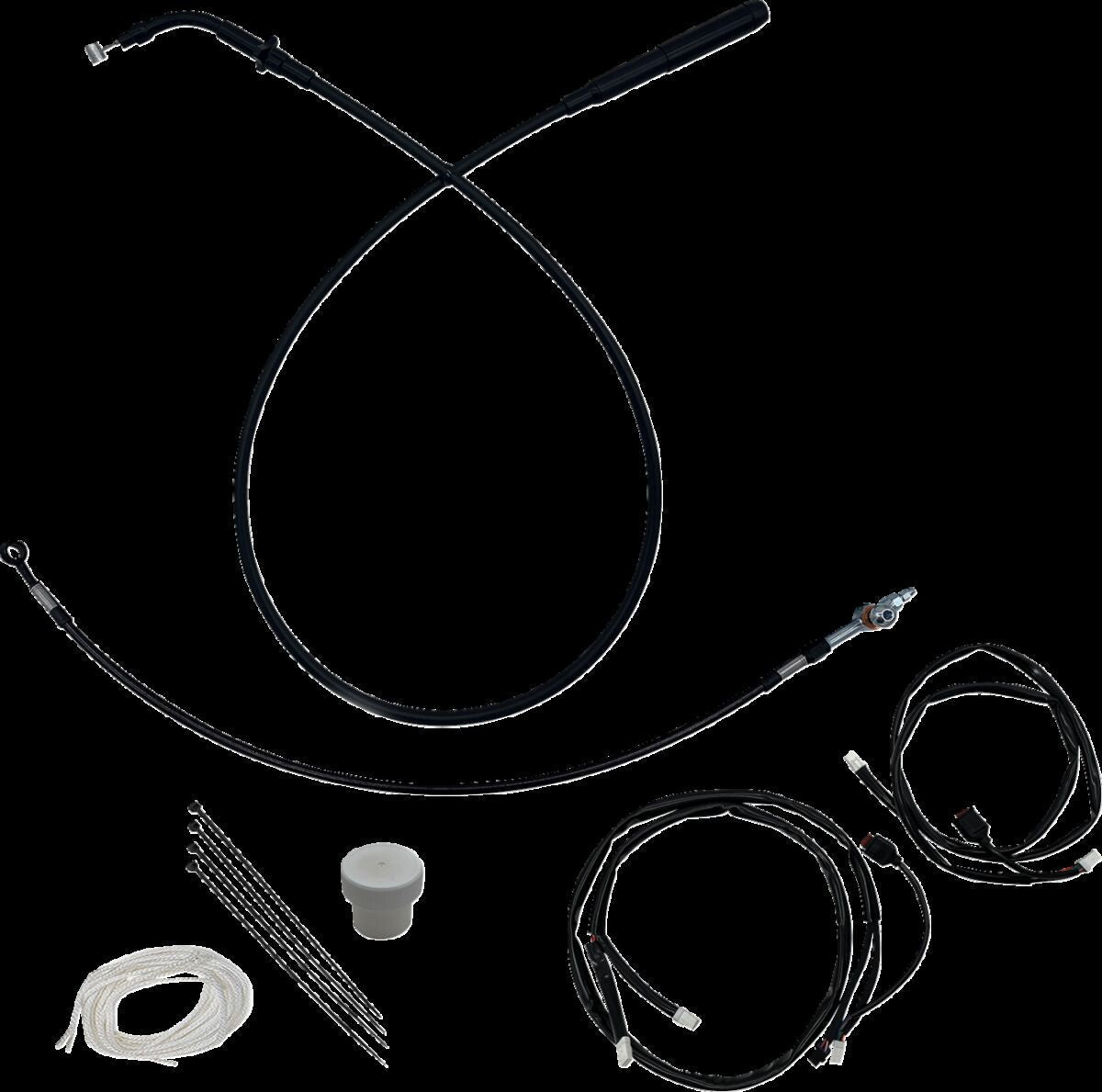FAT BAGGERS INC EZ INSTALL KT H-BAR PLUS 6" FLHX, FLHXSE BLACK 149014-B