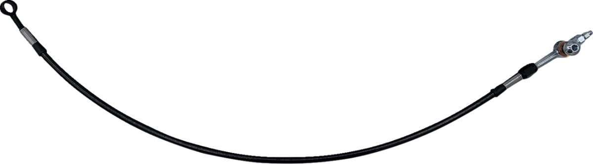 FAT BAGGERS INC Hydraulic Brake/Clutch Line Extension - 25" Electra/Street Glide - Black 100025-B
