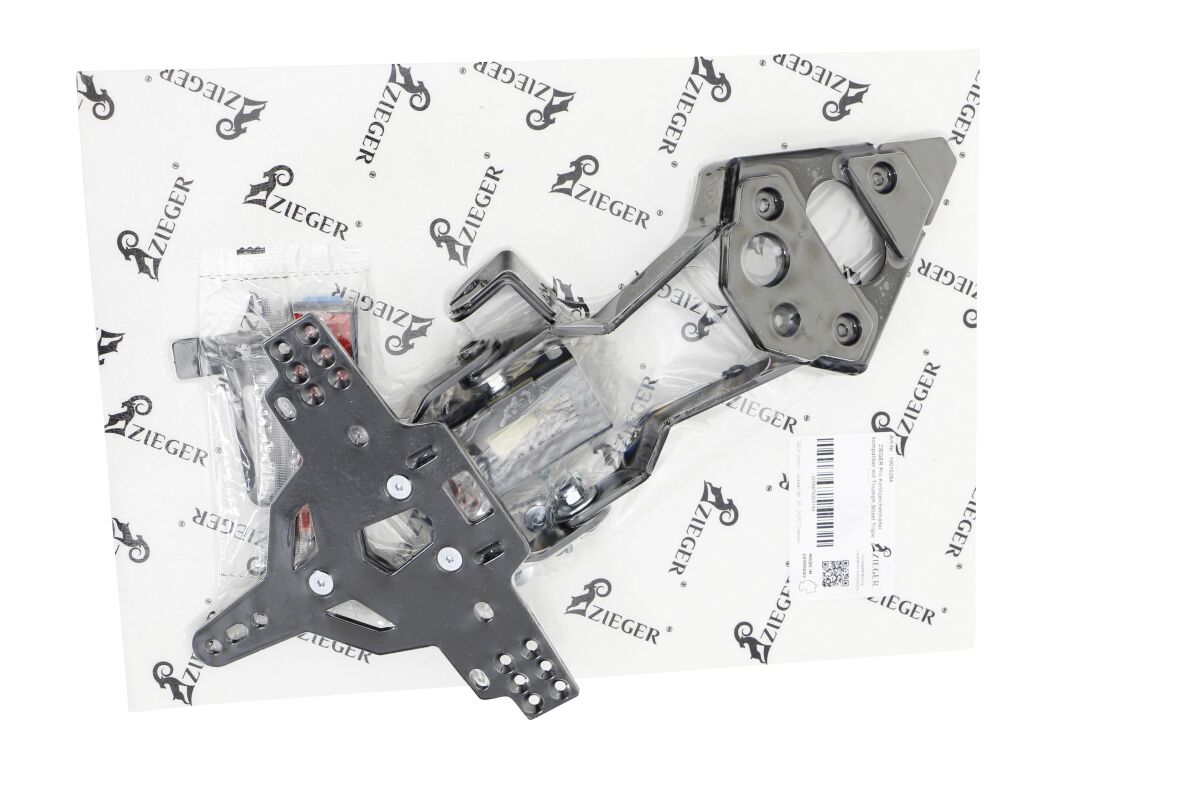 ZIEGER LICENSE PLATE HOLDER PRO TYPE C STREET TRIPLE 765R 10010254