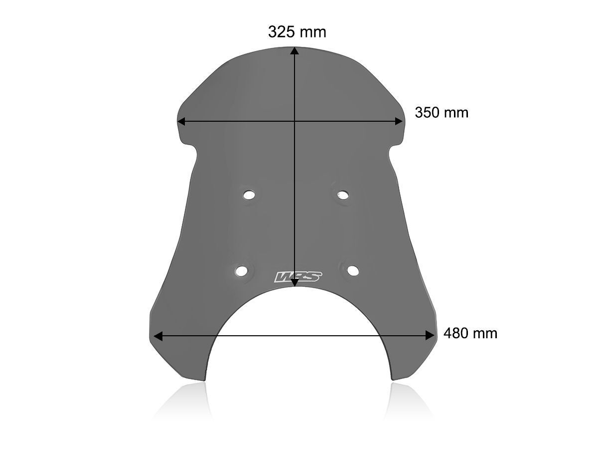 WRS WINDSCREEN TOURING ROYAL ENFIELD HIMALAYAN 450 DARK SMOKE RE002FS