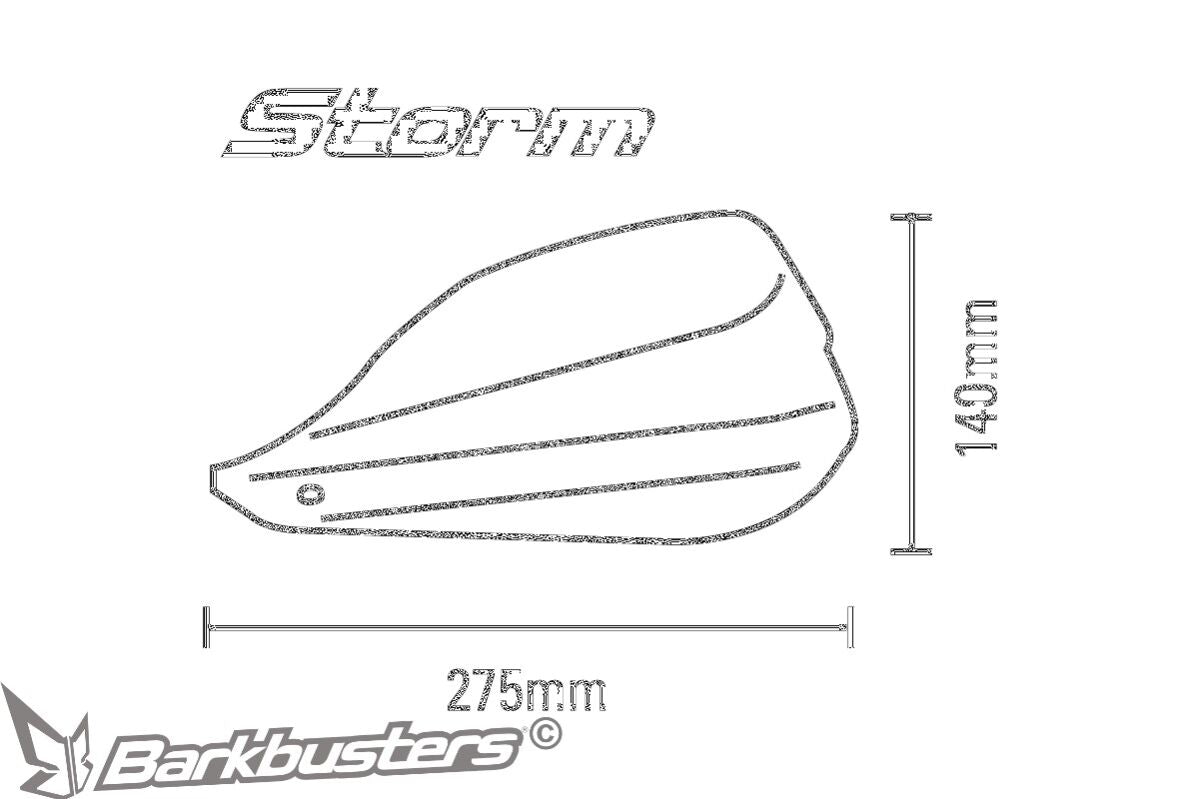 BARKBUSTERS HANDGUARD STORM THREAD STM-007-BK