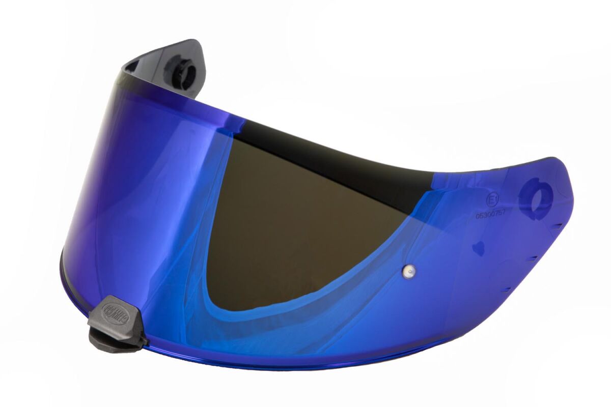 PREMIER HELMETS VISOR HYPER/DEVIL BLUE CHROMED XVISI0132