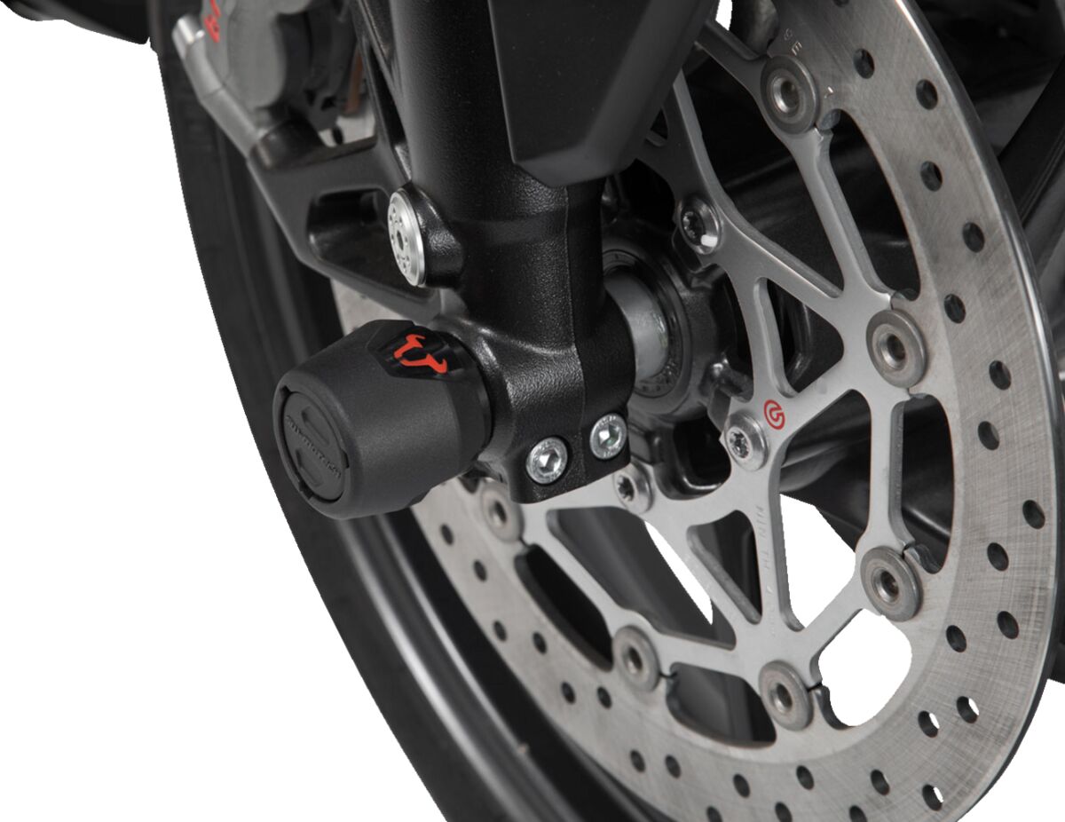 SW-MOTECH FRONT AXLE SLIDER SET BLACK TRIUMPH, HONDA, YAMAHA STP.11.176.10201/B
