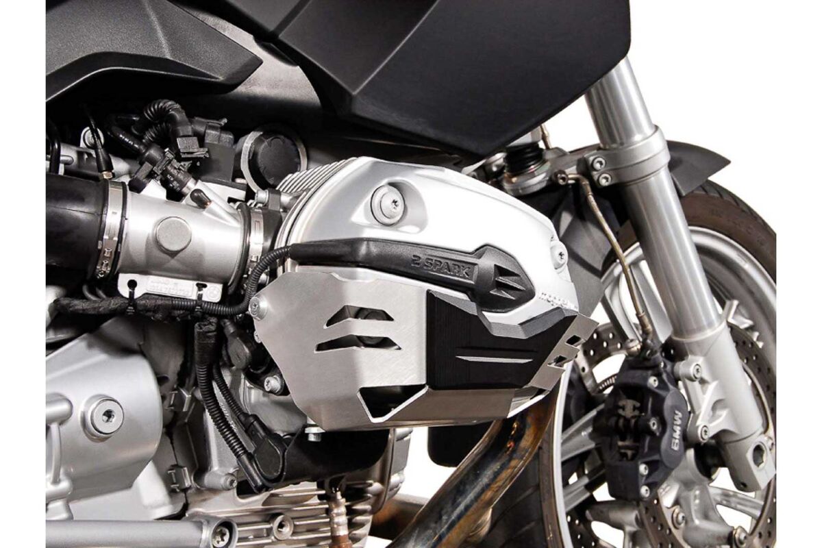 SW-MOTECH CYLINDER GUARD SILVER BMW R1200 R/ ST/ GS/ Adventure MSS.07.709.10000/S