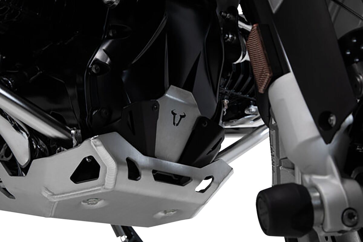 SW-MOTECH ENGINE GUARD EXTENSION BLACK/SILVER BMW R1200, R1250 MSS.07.781.10100/B