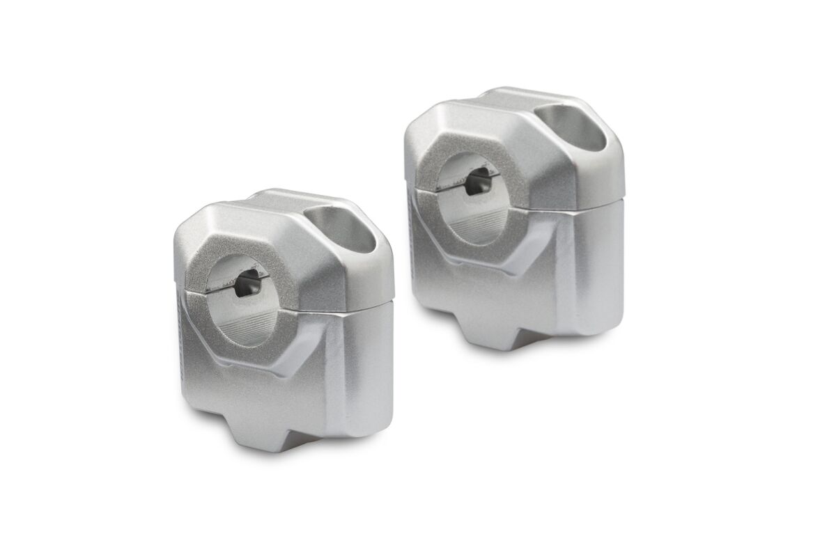 SW-MOTECH BAR RISER FOR 22MM SILVER EH000392200130S