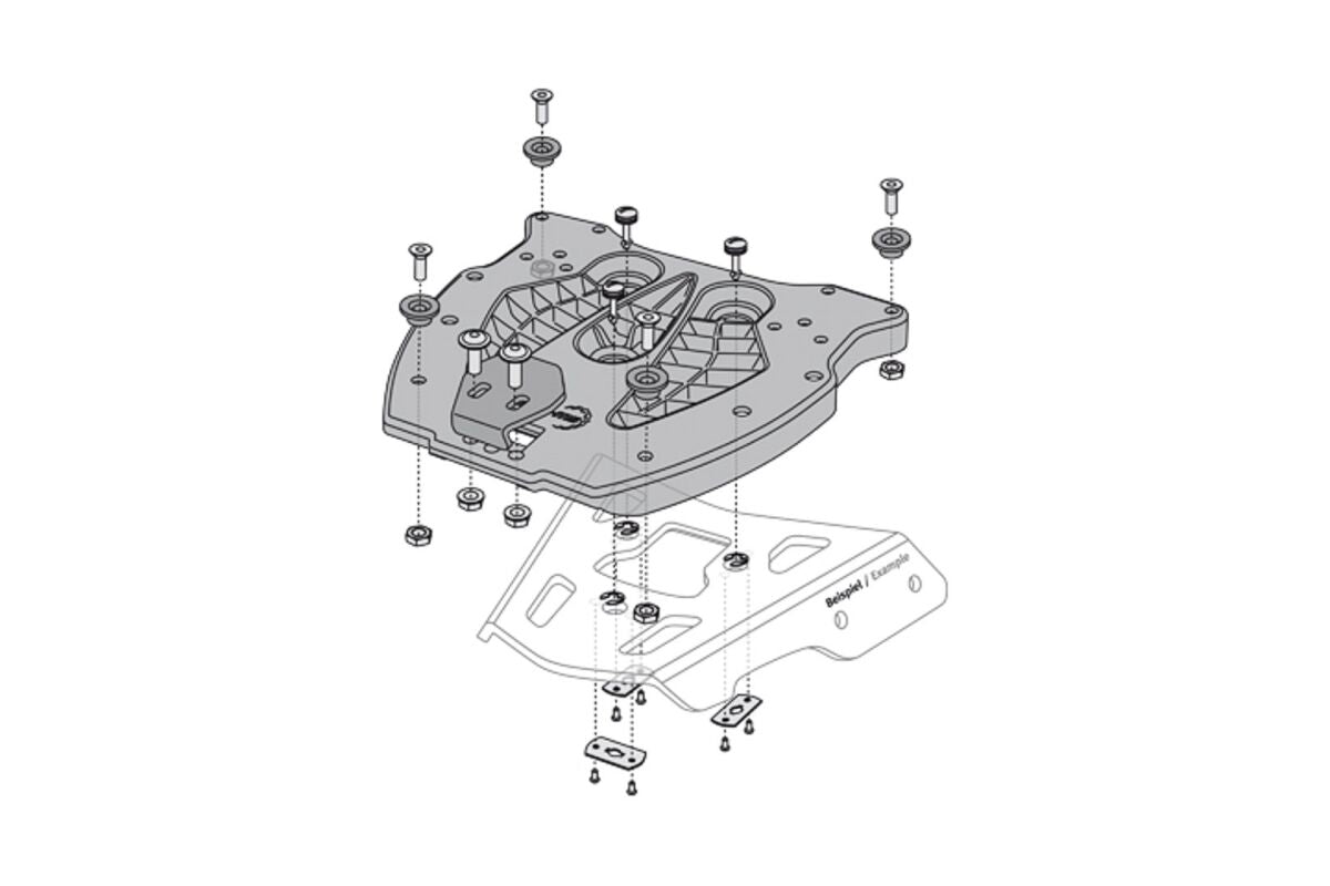 SW-MOTECH LUGGAGE ALU-RACK ADAPTER BLACK GPT.00.152.400
