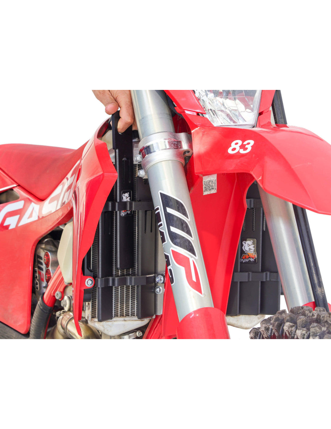 Right side of the fast-cleaning radiator guards for KTM / GasGas / Husqvarna