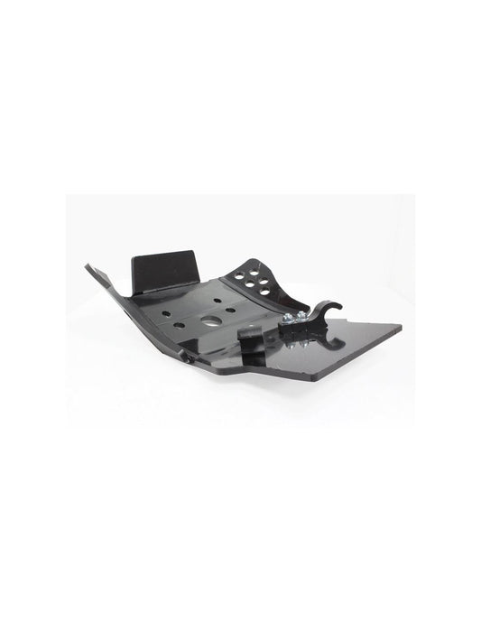 Vue arrière du sabot noir en plastique PEHD 6mm pour Yamaha YZ85