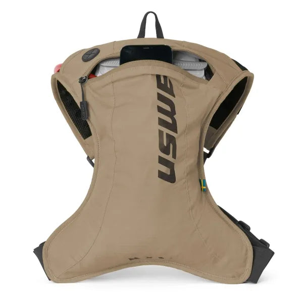 USWE Outlander Moto 2L Hydration Pack with 1.5L Elite Bladder – Sand