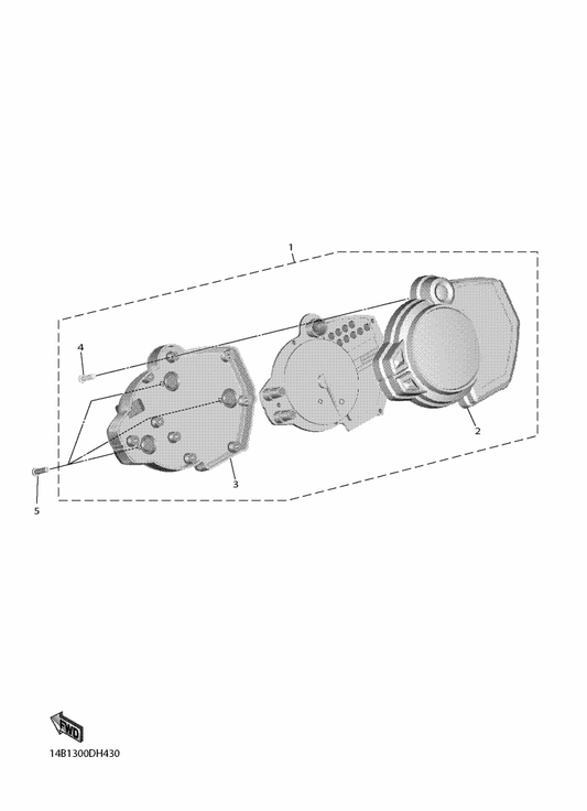 Yamaha BN6-83500-02 Meter Assy — shown on the Meter parts diagram