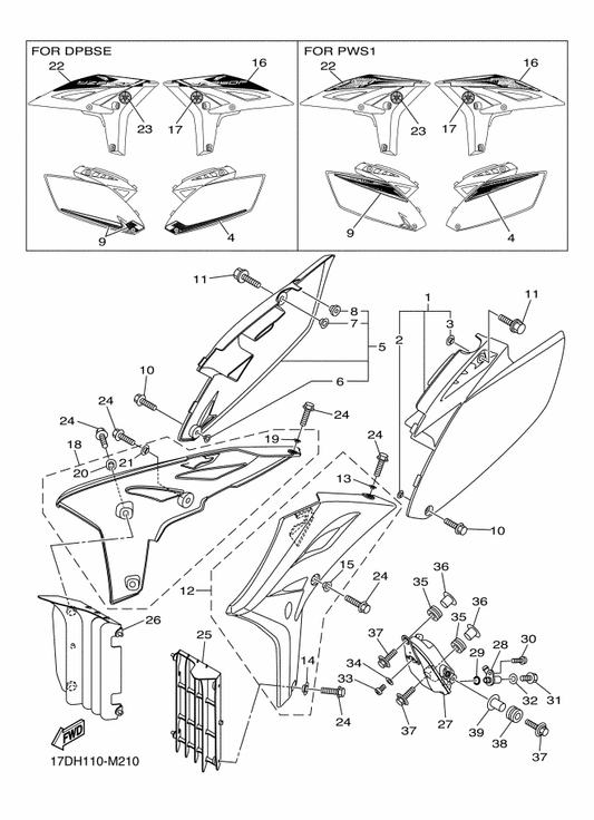 Yamaha 90387-08086 . Collar — shown on the Side Cover & Oil Tank parts diagram