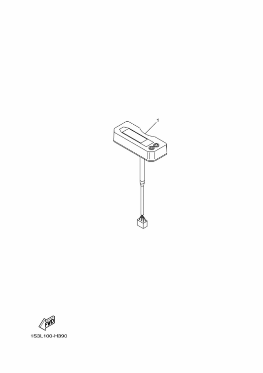 Yamaha 1S3-83500-20 Meter Assy — shown on the Meter parts diagram