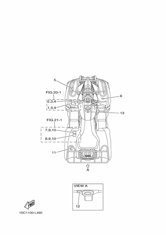 Yamaha 1SC-F817R-00 Label, Load Limit — shown on the Emblem & Label 2 parts diagram