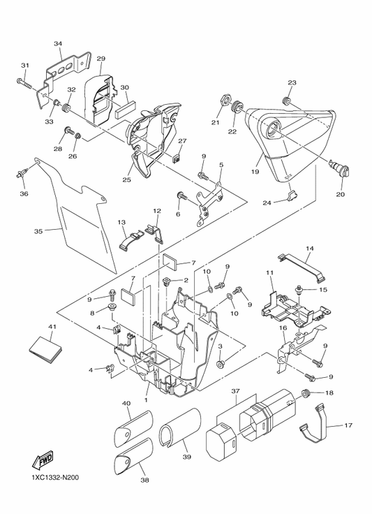 Yamaha 2DX-28199-S1 Manual,Owner'S — shown on the Side Cover parts diagram