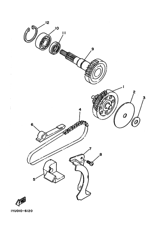 Yamaha 93420-40064 Circlip — shown on the トランスミツシヨン parts diagram