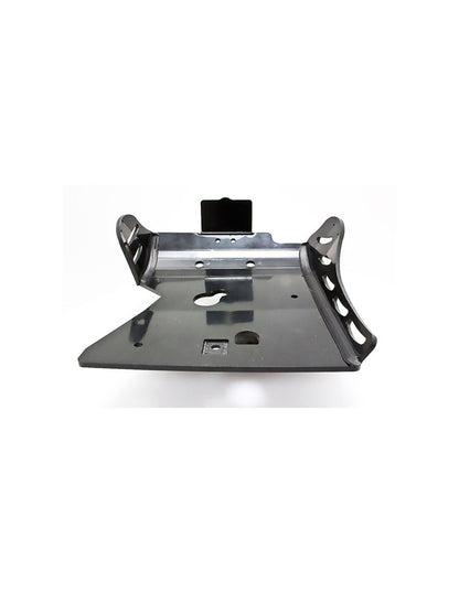 Rear view of the black 6mm HDPE plastic skid plate for GasGas EC250 - 300