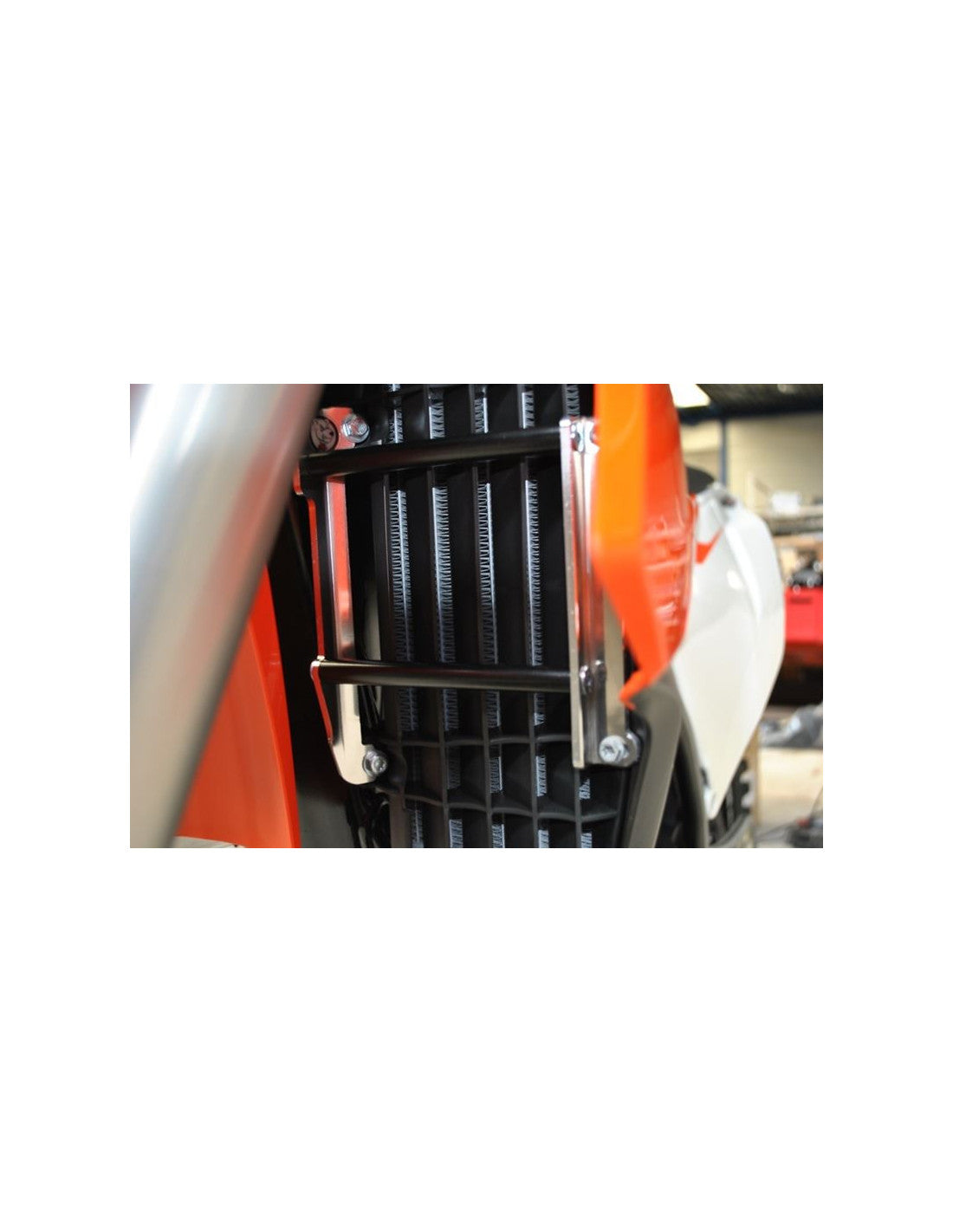 Protections de radiateurs en aluminium avec entretoises noires pour Husqvarna et KTM