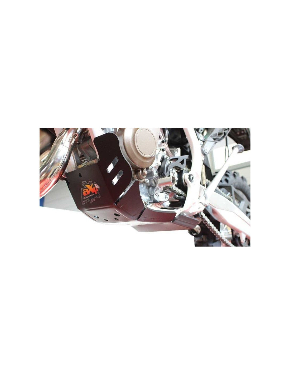 Sabot noir en plastique PEHD avec protection de biellette pour KTM 125 / 150 2T