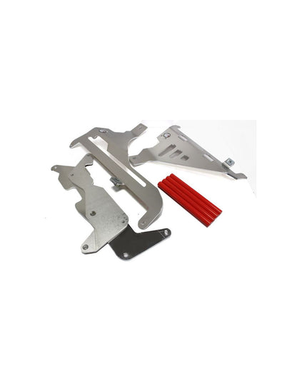 Protections de radiateurs en aluminium avec entretoises rouges pour Honda CRF450L - CRF450XR