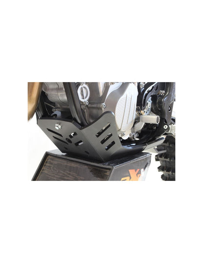 Côté gauche du sabot noir en plastique PEHD avec protection de biellette pour KTM 450 SX-F / Husqvarna FC450