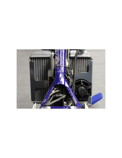Vue arrière des protections de radiateurs en aluminium pour Sherco SE250 - SE300 Racing