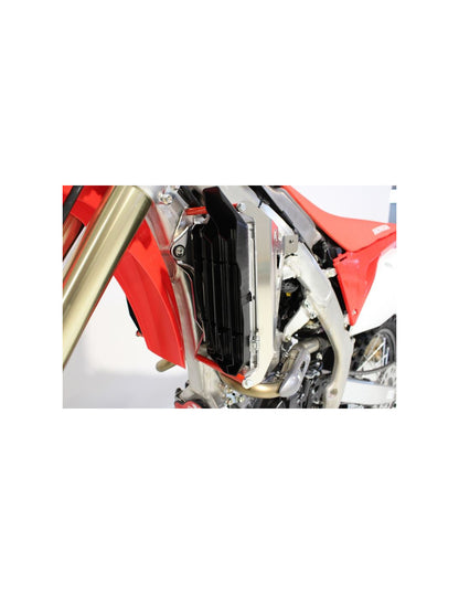 Front view of the radiator braces in aluminum for Honda CRF250R - CRF250RX