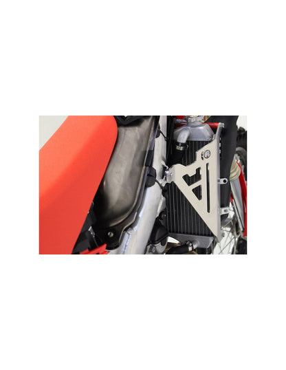 Vue arrière des protections de radiateurs en aluminium pour Honda CRF250R - CRF250RX