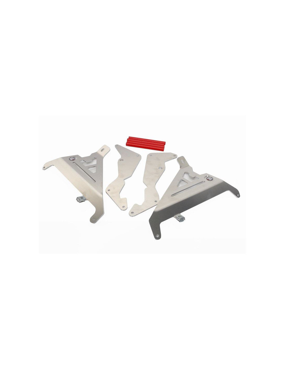 Protections de radiateurs en aluminium avec entretoises rouges pour Honda CRF250R - CRF250RX
