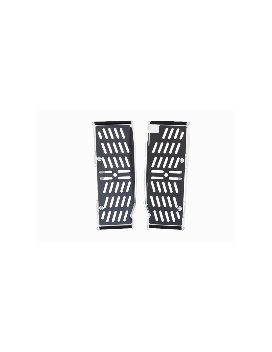 Protections de radiateurs en aluminium avec grille de protection en plastique PEHD pour TM Racing EN250Fi et EN300Fi