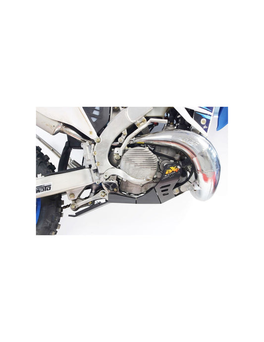 Côté droit du sabot noir en plastique PEHD avec protection de biellette pour TM Racing EN250Fi et EN300Fi