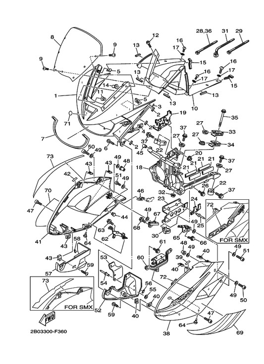 Yamaha 5PS-28394-40 Graphic 4 — shown on the Cowling 1 parts diagram