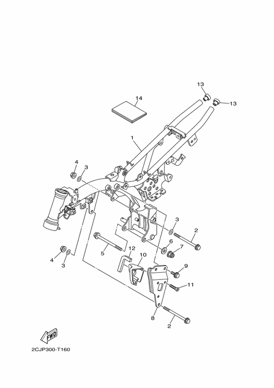 Yamaha 2CJ-F8199-85 Manual,Owner'S — shown on the Frame parts diagram