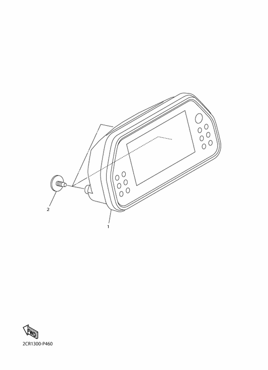 Yamaha 2KS-83500-30 Meter Assy — shown on the Meter parts diagram