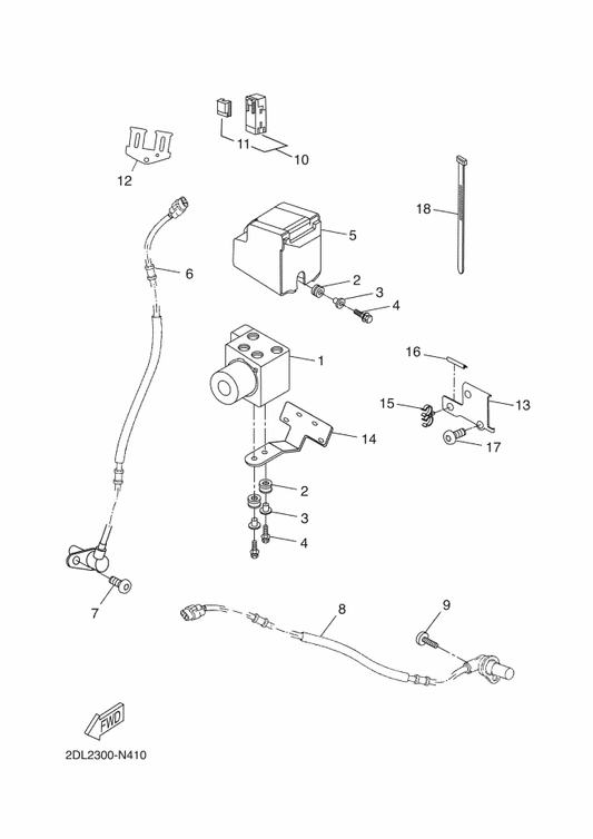 Yamaha 1SD-F2869-10 Mole — shown on the Electrical 3 parts diagram