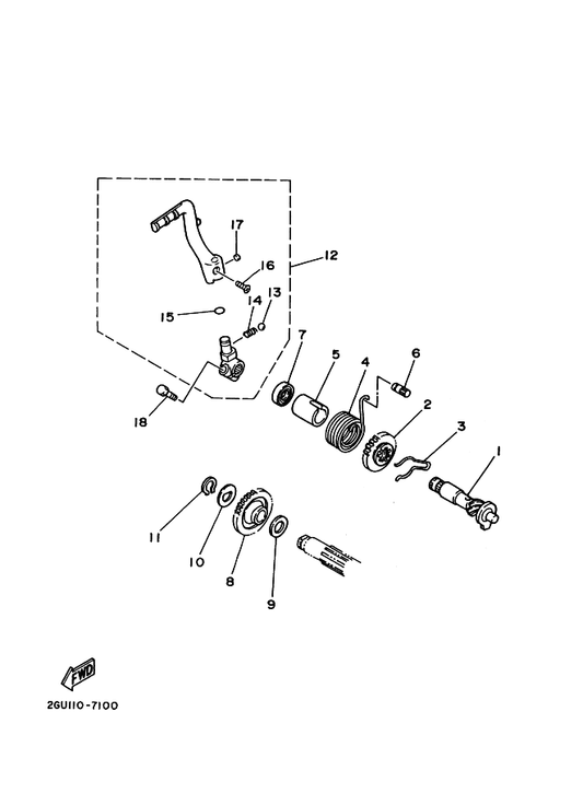 Yamaha 90214-15020 Washer, Claw — shown on the Starter parts diagram