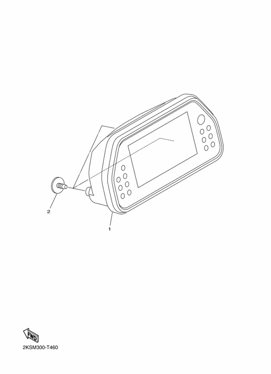Yamaha 2KS-83500-60 Meter Assy — shown on the Meter parts diagram