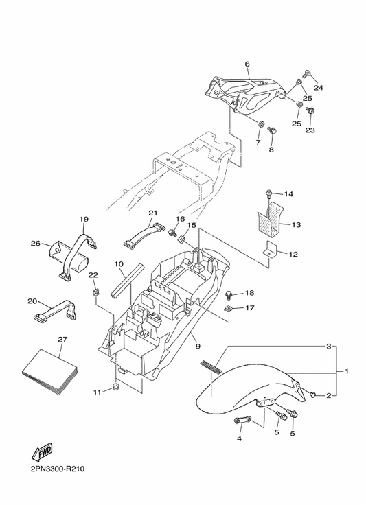 Yamaha 2PN-F8199-M1 Manual,Owner'S — shown on the Fender parts diagram