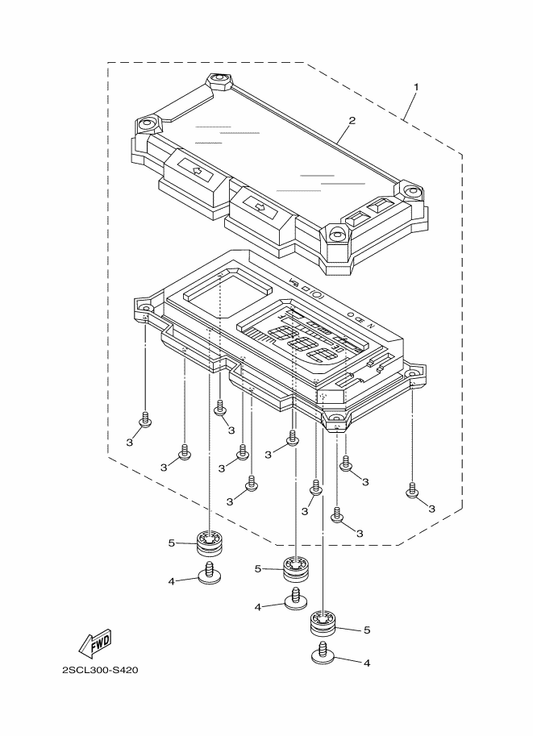 Yamaha 2SC-83500-50 Meter Assy — shown on the Meter parts diagram