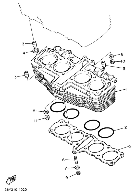 Yamaha 93210-81731 O-Ring — shown on the シリンダ parts diagram