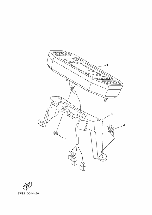 Yamaha 17S-83500-11 Meter Assy — shown on the Meter parts diagram