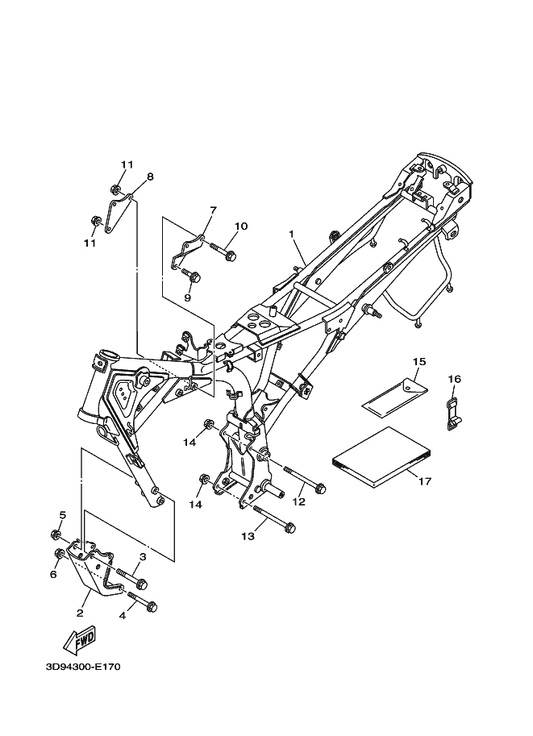Yamaha 3D9-F8199-E0 Manual,Owner'S — shown on the Frame parts diagram