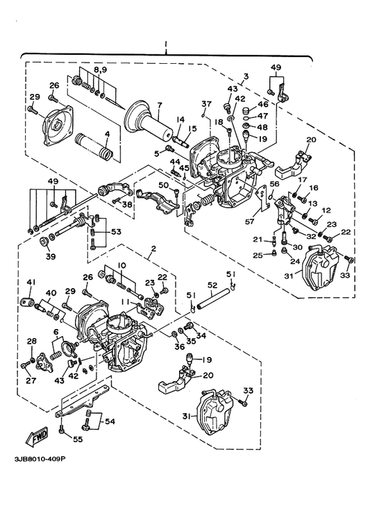 Yamaha 4G0-14142-37-A0 . . ジエツト,パイロツト (#37.5) — shown on the キヤブレタ parts diagram